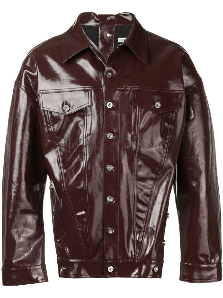 Diesel Red Tag Varnished Button Jacket