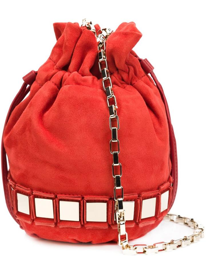 Tomasini Mirrored Drawstring Crossbody Bag