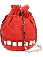 Tomasini Mirrored Drawstring Crossbody Bag