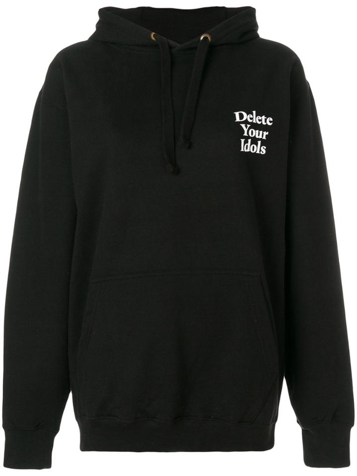 House Of Holland Delete Your Idols Hoodie - Black