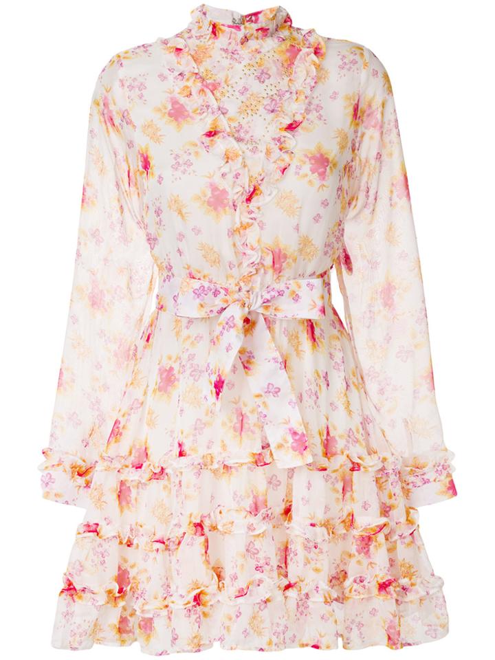 Dodo Bar Or Floral Print Ruffle Dress - Multicolour