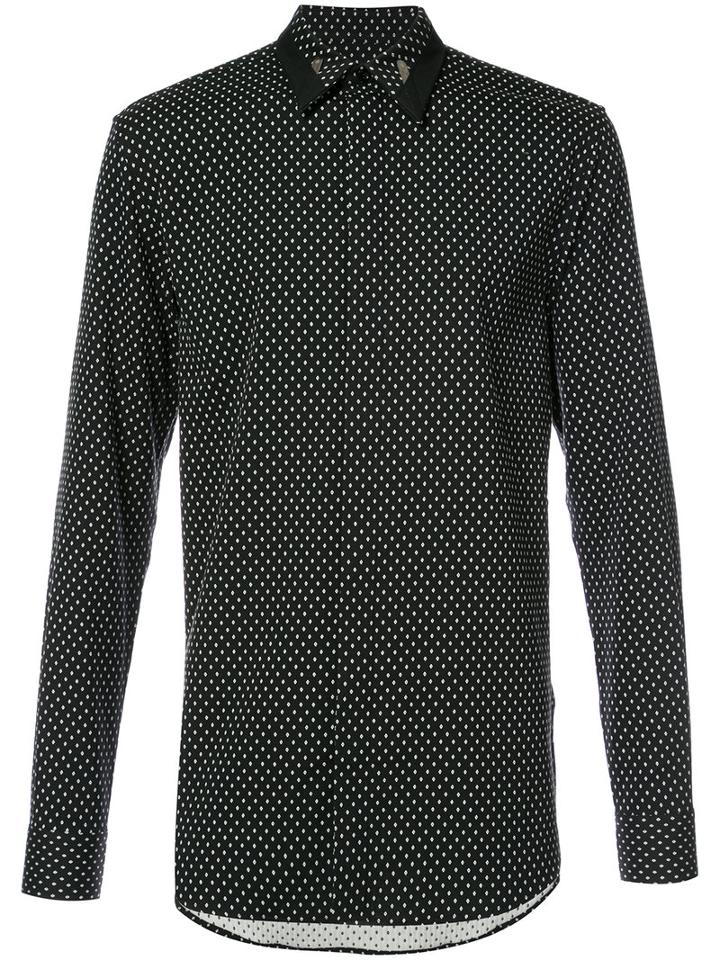 Givenchy - Polka-dot Shirt - Men - Cotton/polyamide/spandex/elastane - 41, Black, Cotton/polyamide/spandex/elastane