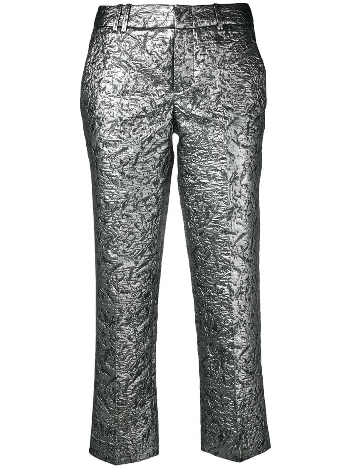 Zadig & Voltaire Posh Jac Cropped Trousers - Metallic