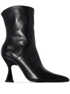 Dorateymur Curved-heel 95mm Ankle Boots - Black