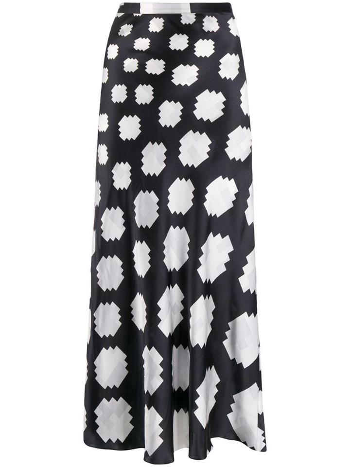 Marni Geometric Print Skirt - Black