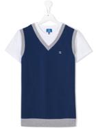 Fay Kids Short Sleeve Top - Multicolour