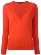 Proenza Schouler V-neck Jumper, Women's, Size: Medium, Yellow/orange, Merino