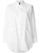 Sara Lanzi Oversize Long Sleeve Shirt - White