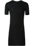 Rick Owens Long Length T-shirt, Men's, Size: Xl, Black, Viscose/silk