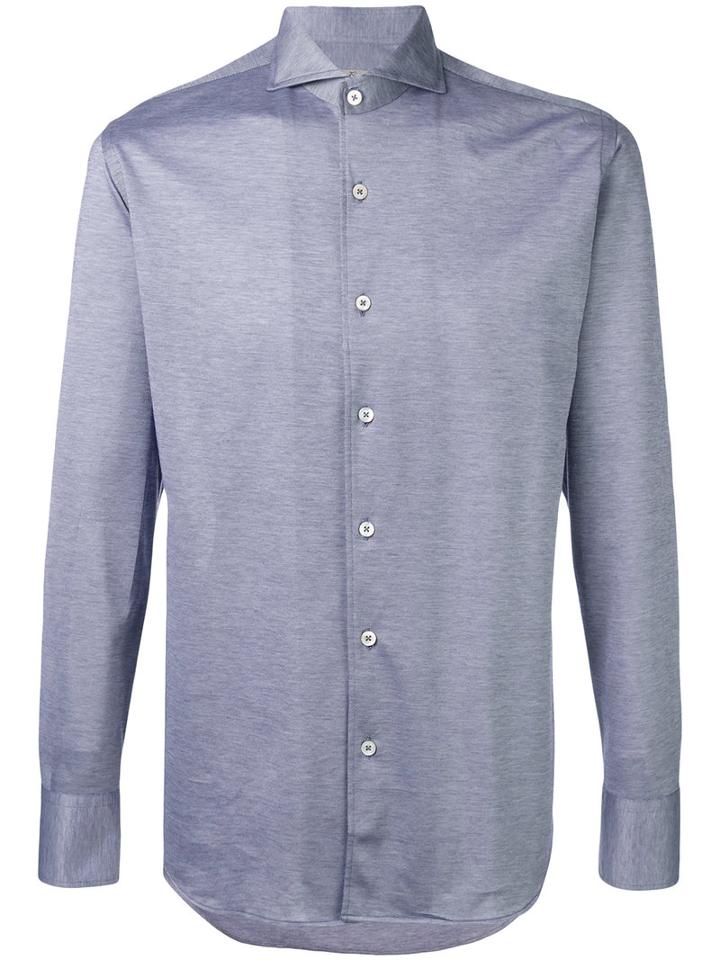 Canali - Modern Fit Shirt - Men - Cotton - Xxl, Blue, Cotton