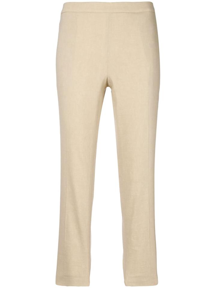 Theory Cropped Skinny Trousers - Neutrals