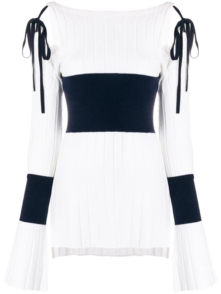 Eudon Choi Lace-up Detail Jumper - White