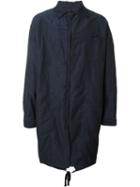 Uma Wang Oversize 'cristoforo' Coat, Men's, Size: Large, Blue, Linen/flax/polyester