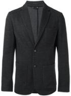 Z Zegna Single-breasted Blazer, Men's, Size: 48, Grey, Cotton/polyamide/cupro/wool