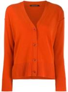 Luisa Cerano V-neck Cardigan - Orange