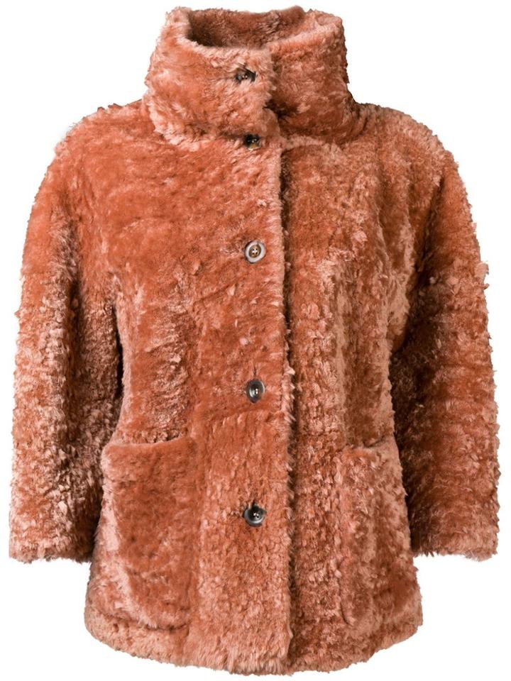 Desa 1972 Shearling Jacket - Pink & Purple