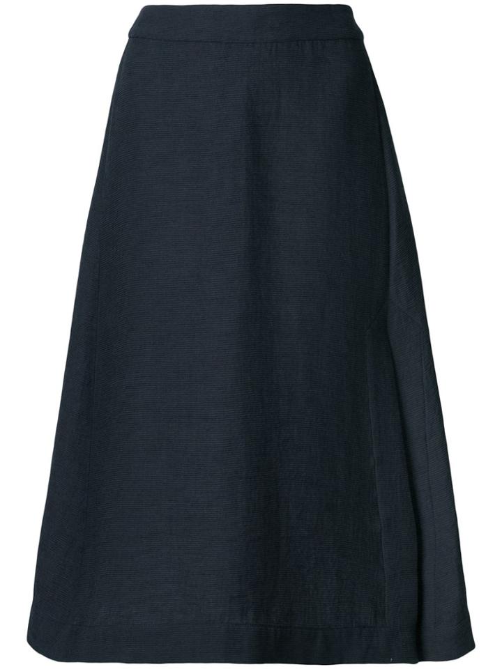 Henrik Vibskov Inch Side Slit Ribbed Skirt - Blue