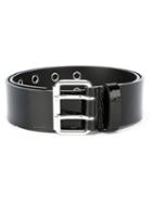 Sonia By Sonia Rykiel Buckled Belt, Women's, Black, Patent Leather