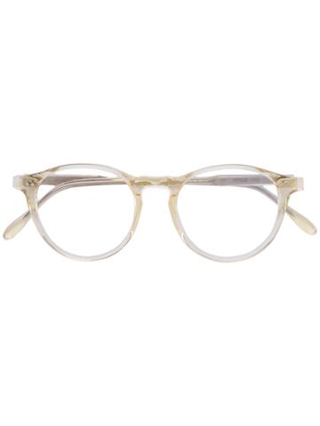 Pantos Paris Round Lens Glasses - Yellow & Orange