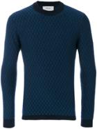 Pringle Of Scotland Diamond Stitch Sweater - Blue