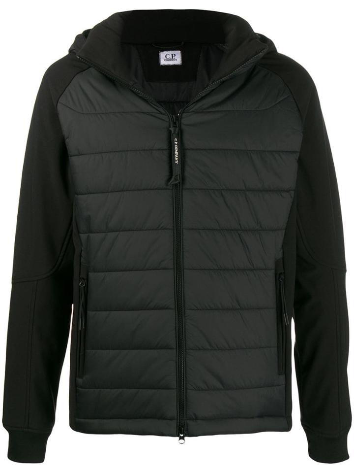 Cp Company Padded Hooded Jacket - Black