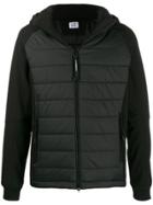 Cp Company Padded Hooded Jacket - Black