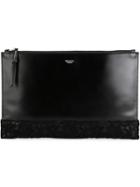 Rochas Lace Trim Zip Clutch