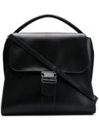 Zucca Oversized Top Handle Bag - Black