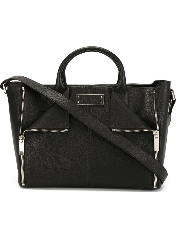 Alexander Mcqueen De Manta Tote, Women's, Black, Goat Skin