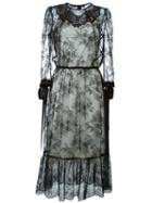 Marc Jacobs Embellished Lace Dress, Women's, Size: 6, Black, Silk/nylon
