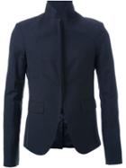Strateas Carlucci Inverted Blazer, Men's, Size: Small, Black, Virgin Wool