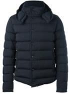 Moncler 'nazaire' Padded Jacket, Men's, Size: 1, Blue, Polyamide/spandex/elastane/goose Down/feather
