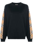 Burberry Vintage Check Detail Sweater - Black