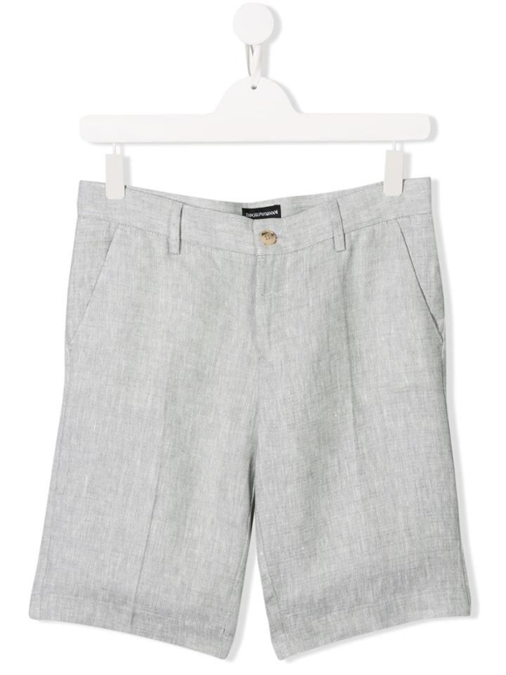 Emporio Armani Kids Smart Shorts - Grey