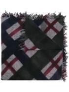 Faliero Sarti Checked Scarf - Blue