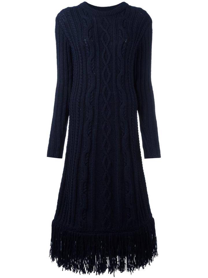 Tory Burch Cable Knit Midi Dress