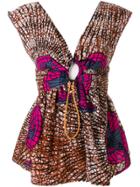 Stella Mccartney Printed V-neck Blouse - Multicolour