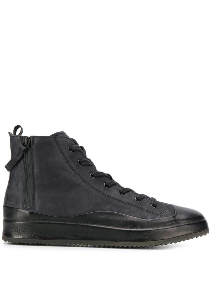 Officine Creative Flat Lace-up Boots - Black