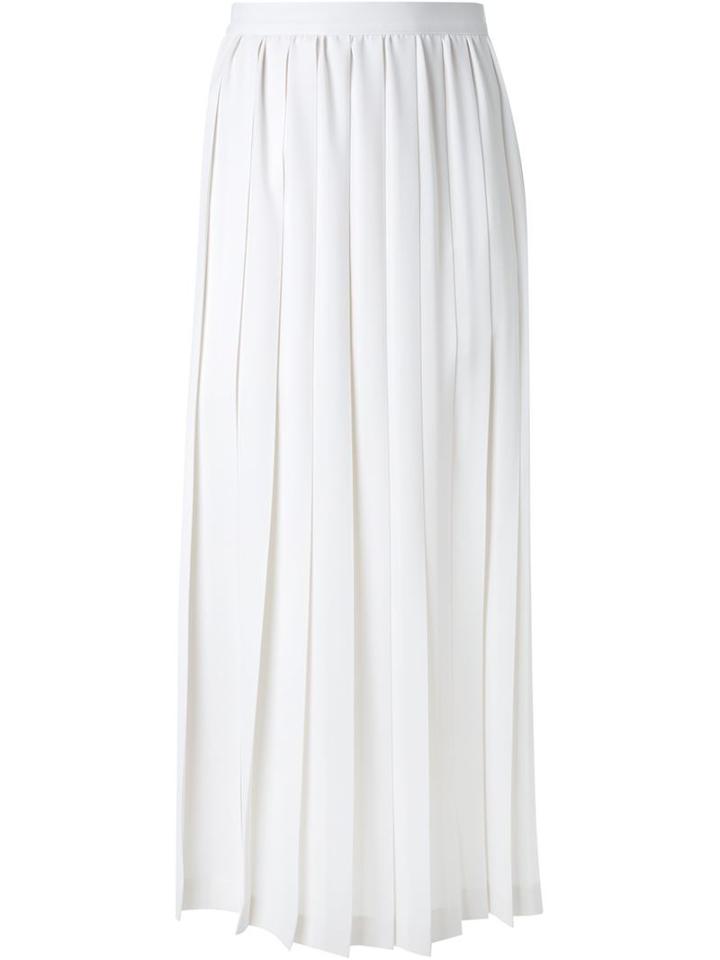 Cityshop Pleated Skirt, Women's, Size: S, White, Polyester/cupro