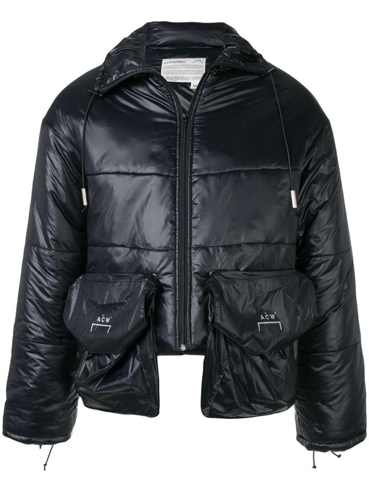 A-cold-wall* Cropped Puffer Jacket - Black