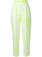 Delpozo Classic Floral Tapered Trousers - White