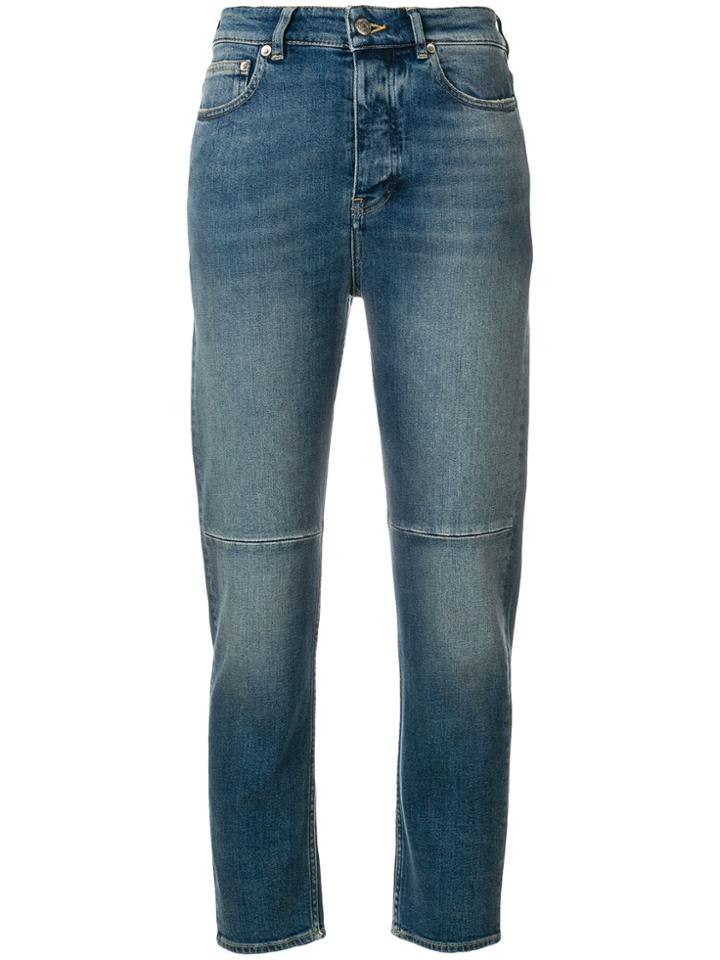 Golden Goose Deluxe Brand Cropped Stonewashed Jeans - Blue