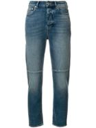 Golden Goose Deluxe Brand Cropped Stonewashed Jeans - Blue