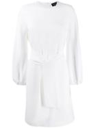 Gianluca Capannolo Belted Waist Short Dress - White