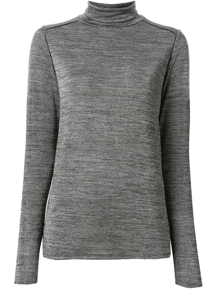 Vince Roll Neck Sweater, Women's, Size: Small, Grey, Polyester/spandex/elastane