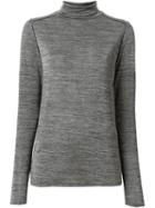 Vince Roll Neck Sweater, Women's, Size: Small, Grey, Polyester/spandex/elastane