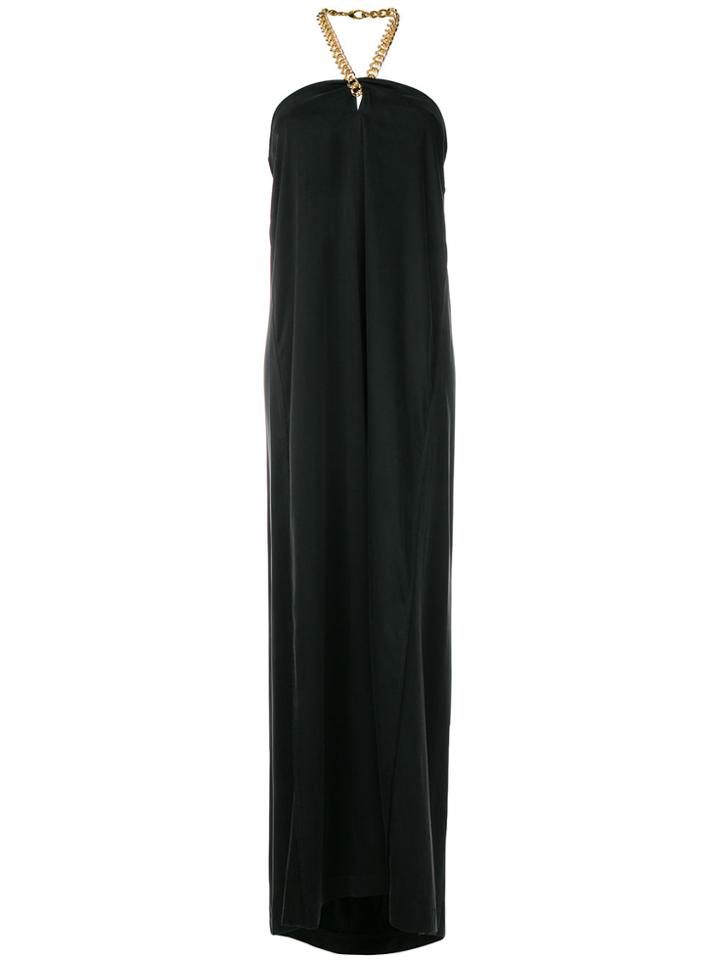 Mm6 Maison Margiela Chain Halter Dress - Black