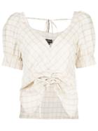 Callipygian Sweetheart Cinched Top - Brown