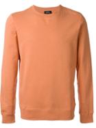A.p.c. Crew Neck Sweatshirt, Men's, Size: Xs, Yellow/orange, Cotton