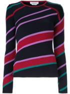 Gabriela Hearst Striped Fine Knit Top - Blue